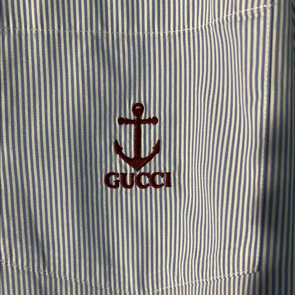 Gucci Light Blue Men's Shirt - Picture 2 of 6